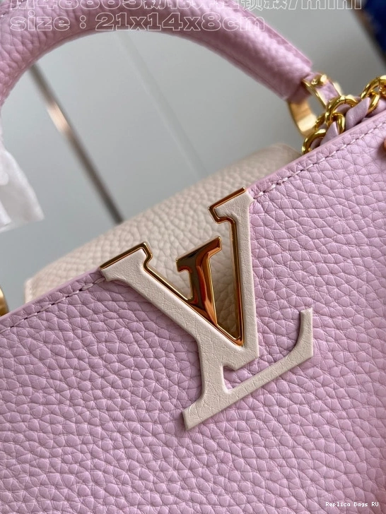 Affordable CAPUCINES LOUIS MINI-21*14*8CM VUITTON 0712
